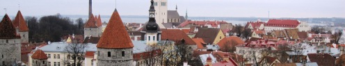 Tallinn Winter Roof Tops