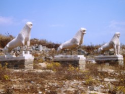 Delian Lions Delos Greece