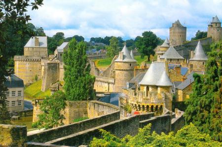 Castle of Fourgeres Brittany France
