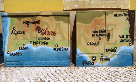 Algarve Map Silves Electricity Boxes