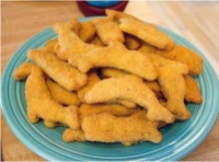 Chips shaped like fish